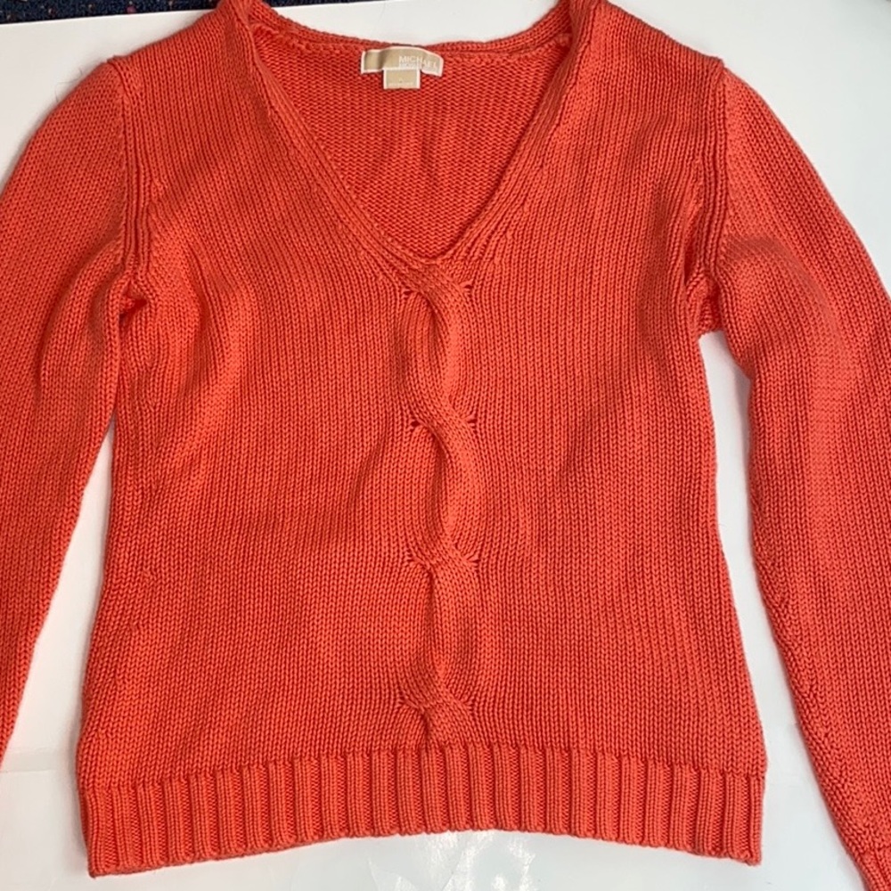 michael kors orange sweater